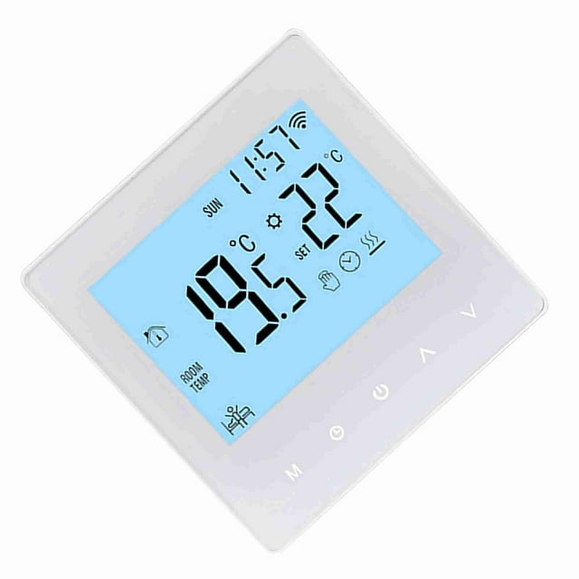 Smart Smart Tuya WiFi Thermostat 3A Digital Programmable LCD Display Underfloor Heating Temperature Controller Digital Intelligent Wall Thermostat for Water Heating
