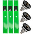 thumbnail image 1 of 8TEN Spindle Low Lift Blade Kit for Exmark Lazer Z HP 52 MK1002094, 1 of 7