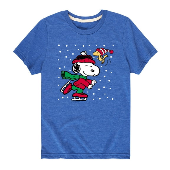 Peanuts - Toddler And Youth Christmas Short Sleeve Graphic T-Shirts