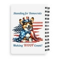thumbnail image 2 of Democratic Corgi Making Woof Count Election 2024 Spiral Bound Journal Welsh Corgi Dog Lover Gifts Idea 5x7in Spiral Notebook - 01001, 2 of 5