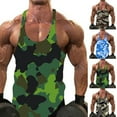 thumbnail image 3 of CENL Men Gym Tank Top Vest Sleeveless Bodybuilding Fit Muscle Tee T-shirt Camouflage, 3 of 9