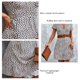 thumbnail image 5 of Vestido con escote en V, vestido de verano con escote en V, vestido floral, mini vestido de flores, rendimiento inigualable, 5 of 6