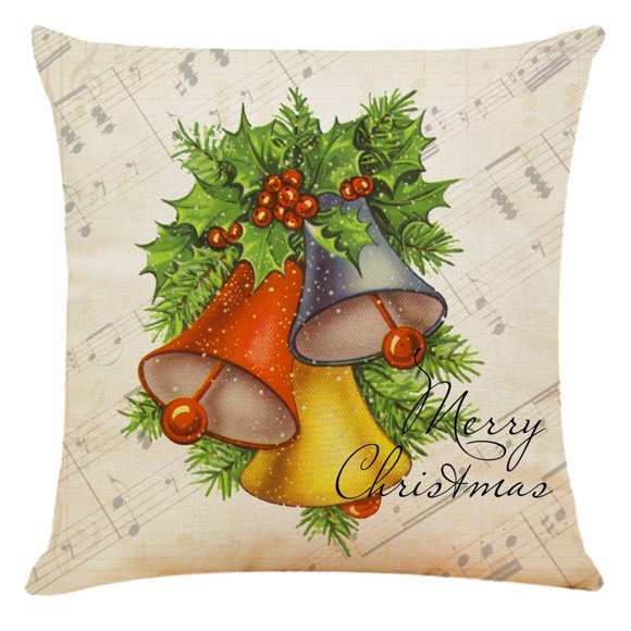 kiplyki Housse de Coussin Motif Oreiller pour Canapé Noël Voiture Décoration Maison