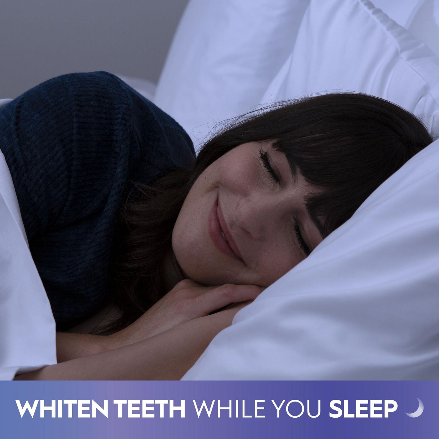 Crest Émulsions Blanchissantes + Fraîcheur de Nuit, Traitement Blanchissant pour les Dents Sans Rinçage