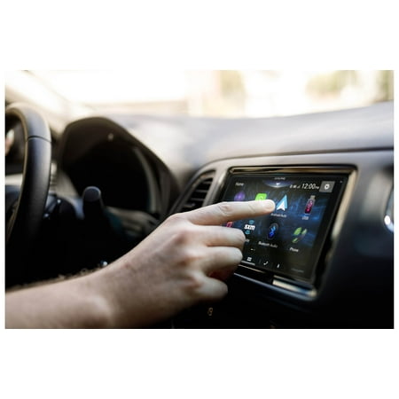 Alpine - 7"  Android Auto and Apple CarPlay Bluetooth Digital Media Receiver - Black