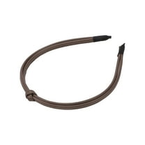 Unique Bargains Thin Headbands for Women Leather Head Bands for Women's Hair Fashion Hair Accessories for Women Brown