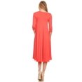 thumbnail image 4 of Women's trendy style, solid, 3/4 sleeve dress., 4 of 4