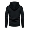 thumbnail image 5 of Momasggi Men’s Hoodies Long Sleeve Pullover Tops Waffle Hoodie Casual Drawstring Hooded Sweatshirt Solid Color Outdoor Hoodies with Pockets Black M, 5 of 9