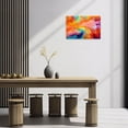 thumbnail image 4 of ZHONGYUTONG Abstract Wall Decor Red Yellow Blue Painting Prints Abstract Colorful Color Texture Canvas Picture Modern Home Decor Artwork Framed (24.00" x 36.00"), 4 of 6