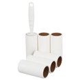 thumbnail image 1 of Humanized Handle Lint Roller Sticky Animal Hair Removal Non-toxic High Viscosity Colorless Dust Cleaner with Tearing Roll Paper Replacement Pet Grooming Tool, 1 of 5
