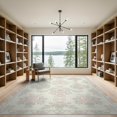 thumbnail image 2 of ODIKA 9'x12' Washable Area Rug Non-Slip, Chair-Friendly Bow Floral With Delicate Ribbon Bouquet Trellis Border Coquette Flowing Dynamic for Dining Room, Basement, Large Office, 2 of 7