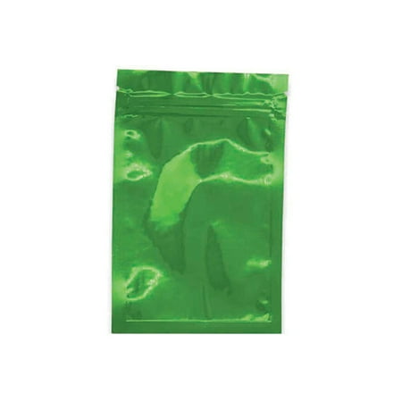 Linyer 100 Pieces Foil Pack Bag Home Leakproof Sealing Cosmetic Powder Holders Package Bags Wrapping Accessory Holding Pouch Green 18x26cm