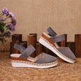 thumbnail image 6 of Women's Orthopedic Closed Toe Espadrilles Wedge Sandals Comfortable Elastic Ankle Strap Platform Wedges Sandal for Women 2026 Summer Casual Dress Walking Shoes, 6 of 6