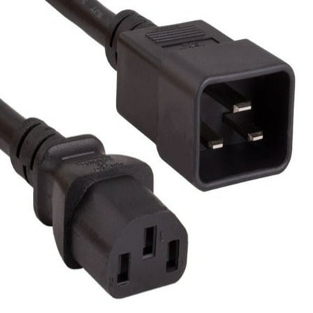 SANOXY Cables and Adapters; 15ft 14 AWG 15A 250V Power Cord (IEC320 C20 to IEC320 C13), Black