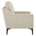 thumbnail image 3 of Armchair Accent Chair, Beige, Fabric, Mid Century Living Lounge Cafe Lobby Hospitality Restaurant, Modern Contemporary HB34322, 3 of 9