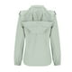 thumbnail image 4 of Chaquetas y abrigos casuales con capucha de manga larga para mujer, sudaderas con capucha de color liso para otoño e invierno, chaqueta deportiva holgada para exteriores, abrigos para mujer, tops de p, 4 of 5