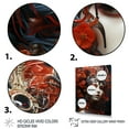 thumbnail image 3 of Designart "Extremely Detailed Woman Tachisme Art II" Portrait Floater Framed Canvas Wall Art, 3 of 7