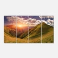 thumbnail image 2 of Sunrise Over Green Mountains - Landscape Photo Canvas Art Print, 2 of 3