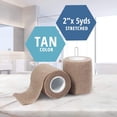 thumbnail image 6 of Med Pride Self Adhesive Bandage Wrap 2 inch x 5 yards, 16 Pack Elastic Bandage Wrap for Wound Care, Tan, 6 of 9