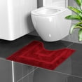 thumbnail image 5 of geerera U-Shaped Toilet Rugs, Soft Absorbent Bathroom Floor Mat, Non-Slip Machine Washable, for Bathroom, Master Bath, Powder Room, 5 of 6