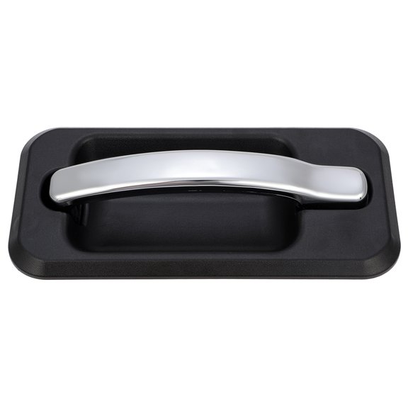 AUTOMUTO Exterior Rear Driver Left Side Door Handle Compatible for 2003-2009 for Hummer H2 Balck/Chrome 1pcs