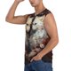 thumbnail image 3 of Balery Flower Cat Couple Camisetas sin mangas para hombre, absorbe la humedad y protege contra el mal olor.-X-Large, 3 of 7