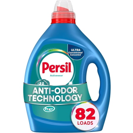 Activewear Clean Laundry Detergent Liquid, 82.5 Fl Oz, 82 Loads, Ultra Concentrated Laundry Soap, Helps Fight Stains & Odor, HE Safe