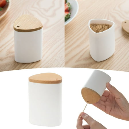 

Wozhidaose Kitchen Gadgets Toothpick Container Toothpick Storage Box Home Hotel Simple White Toothpick Bottle Suitable For Family Restaurant Hotel Kitchen Organization