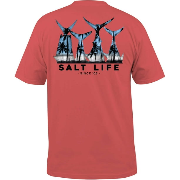 saltlife salt life men's fish tail scenic tshirt