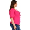 thumbnail image 2 of Blusa Casual Roman Fashion Talla Extra 1827 Fiusha Fucsia 38, 2 of 5