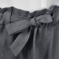 thumbnail image 5 of Gibobby Bolsillos casuales Bowtie Cintura Harem Up Mujeres Cintura Pantalones de encaje Pantalones Pantalones elásticos altos (Grey, XL), 5 of 5