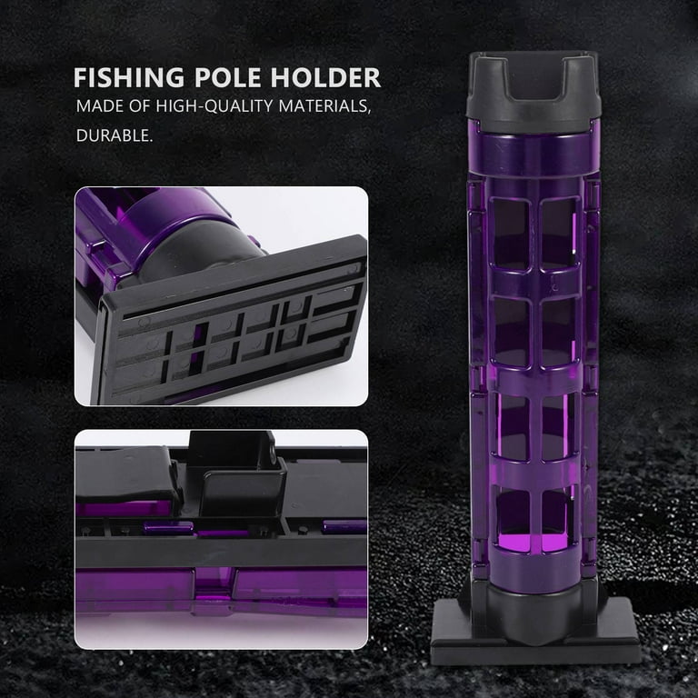 Fishing Rod Holder Raft Fishing Barrel Accessories Vertical Inserting  Device for Box Fishing Tackle-Purple