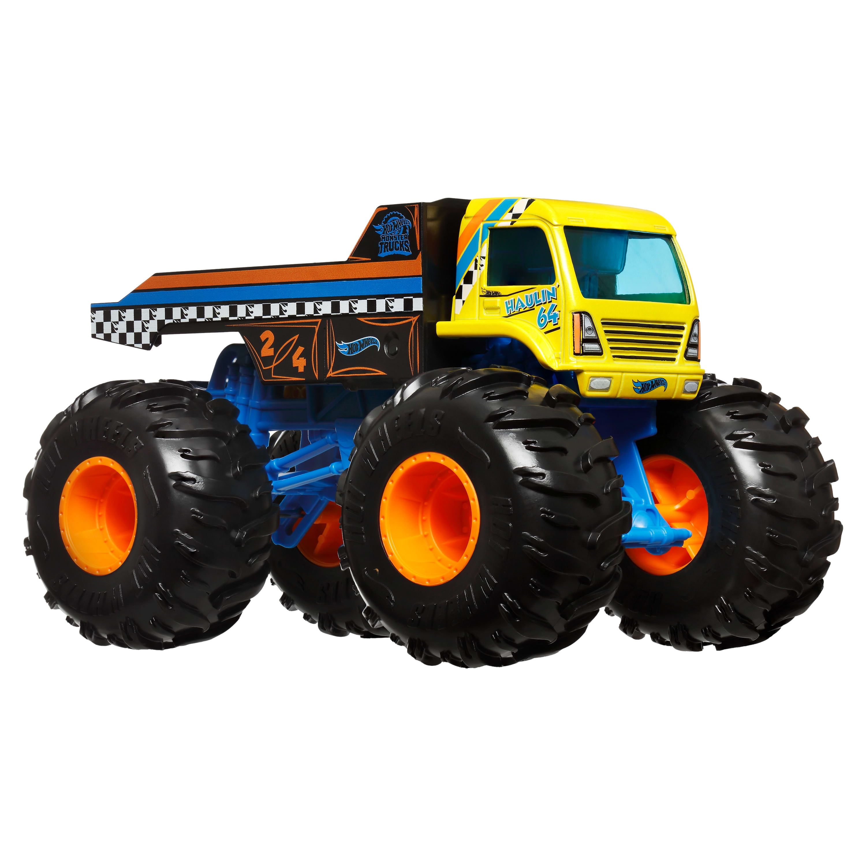 Hot Wheels Monster Trucks, Oversized Monster Truck in 1:24 Scale, Haulin '64