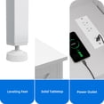 thumbnail image 4 of Uforic Farmhouse TV Stand with LED & Charging, Storage Cabinet and Shelves for TVs up to 70", White, 4 of 9