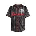 thumbnail image 5 of Marvel’s Punisher Men’s Graphic Baseball Jersey with Short Sleeves, Sizes S-3XL, 5 of 5