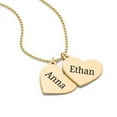 thumbnail image 2 of Engravable Hanging Hearts Necklace, 2 of 6