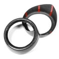 thumbnail image 2 of Air Conditioning Vent Trim Air Outlet Cover Carbon Fiber Interior Accessory 2Pcs Carbon Fiber Side Air Vent Outlet Barrel Cover Trim Fit For  Stelvio 17-18, 2 of 8