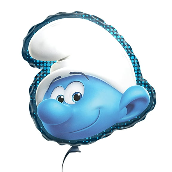 Party Factory Smurfs foil Balloon, 17.7 inch, Blue white Happy Smurf