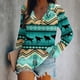 thumbnail image 2 of Moda Mujer Camisas casuales de manga larga Primavera Otoño Tops Blusa con cuello en V Pompotops FGAJ12952, 2 of 5