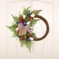 thumbnail image 1 of Guirnalda de simulación perfecl colorida 40 cm decoración americana para puerta delantera primavera, 1 of 8
