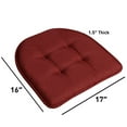 thumbnail image 4 of CYQ-LELINTA17x16 Inches Metal Chairs Cushions with Ties Set of 4, 6 or 12 Non-Slip Metal Dining Chair Pads Kitchen Chair Cushions with Machine Washable Cover - Multipack Cushions, 4 of 5