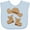 AE-Light Blue, variant on Western Style Boy Boots Boys or Girls Baby Bib