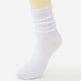 thumbnail image 4 of OJSFQUFP Crew Slouch Socks Women Retro Scrunch Short Sock Soft Solid Ankle, 4 of 9