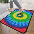 thumbnail image 4 of Colorful Tie Dye Circle Pattern Door Rugs,Washable Non Slip Door Mats Indoor,Decorative Door Mats,Entry Mat Indoor for Entrance,Bedroom,Kitchen,Bathroom,30"x17", 4 of 6