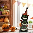 thumbnail image 5 of Sunshinehomely Halloween Wooden Decorations, Halloween Decorations Indoor, Rustic Farmhouse Halloween Wooden Table Signs, Halloween Party Tabletop Centerpiece Tiered Tray Decor, 5 of 7