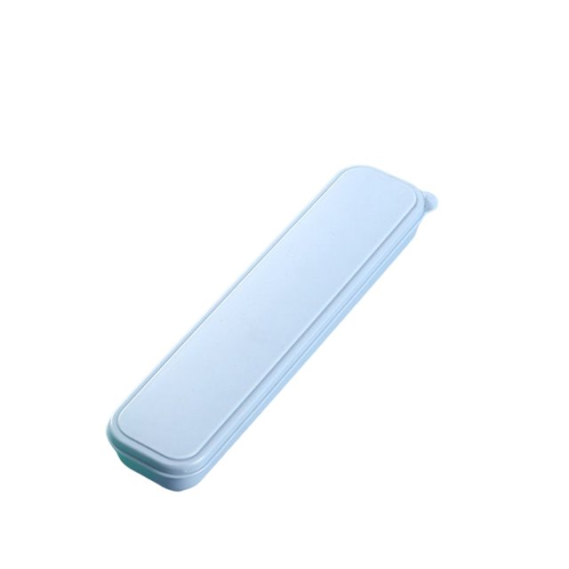 Bewildely Caja de almacenamiento de cubiertos, organizador Universal con tapa, contenedores, cajas organizadoras, estuche de transporte a prueba de polvo, Organizadores de utensilios de cocina Azul Bewildely HA080880-04