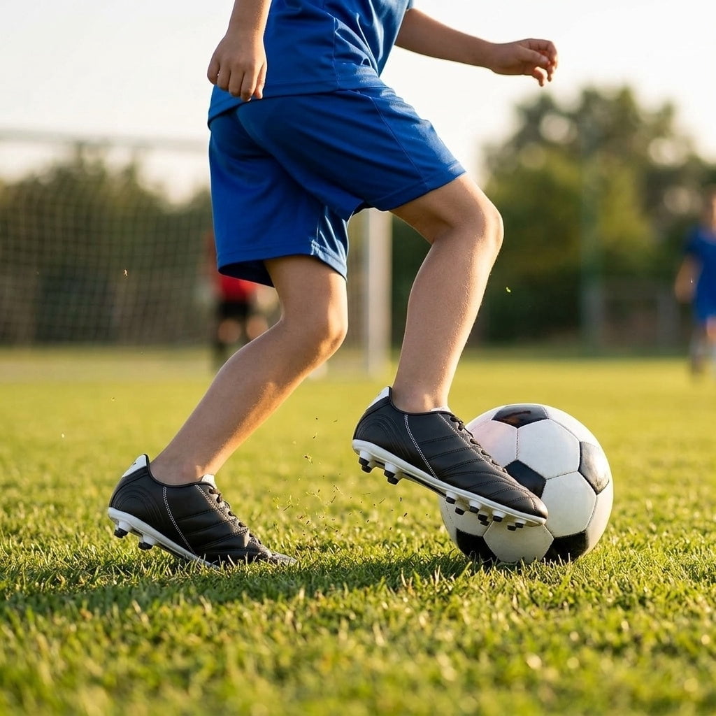 Vizari Classico FG Soccer Cleats for Boys & Girls – Youth Leather Firm Ground Athletic Shoes | Superior Traction & Lightweight Support
