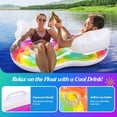 thumbnail image 3 of MoKo Pool Floats Adult, Inflatable Chairs, Pool Floaties, Inflatable Pool Toys with Cup Holders for Beach Party Water Park, 3 of 7