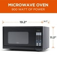 thumbnail image 5 of Commercial Chef 0.9 cu ft Counter Top Microwave, Black, 5 of 6