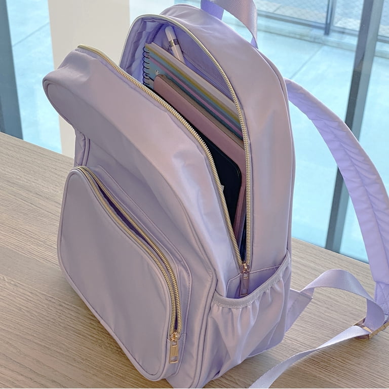 Hello Hobby Nylon Backpack, Customizable Travel Book Bag for